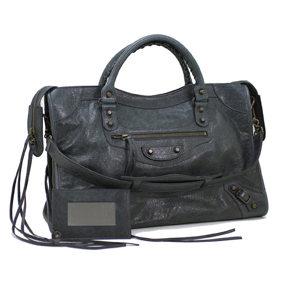 BALENCIAGA The City Handbag Dark Grey